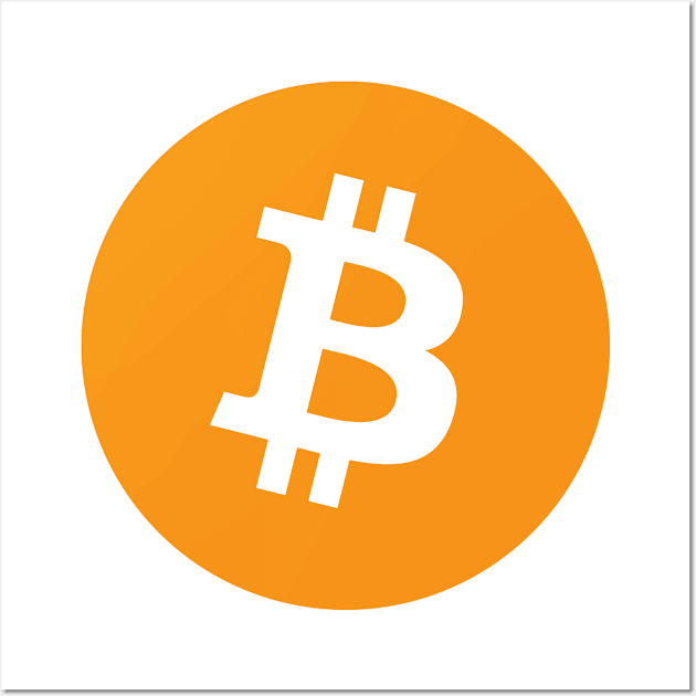 Bitcoin BTC Crypto logo Wall Art by Cryptolife